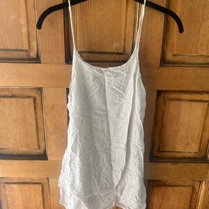 White Spaghetti Strap Tank Top